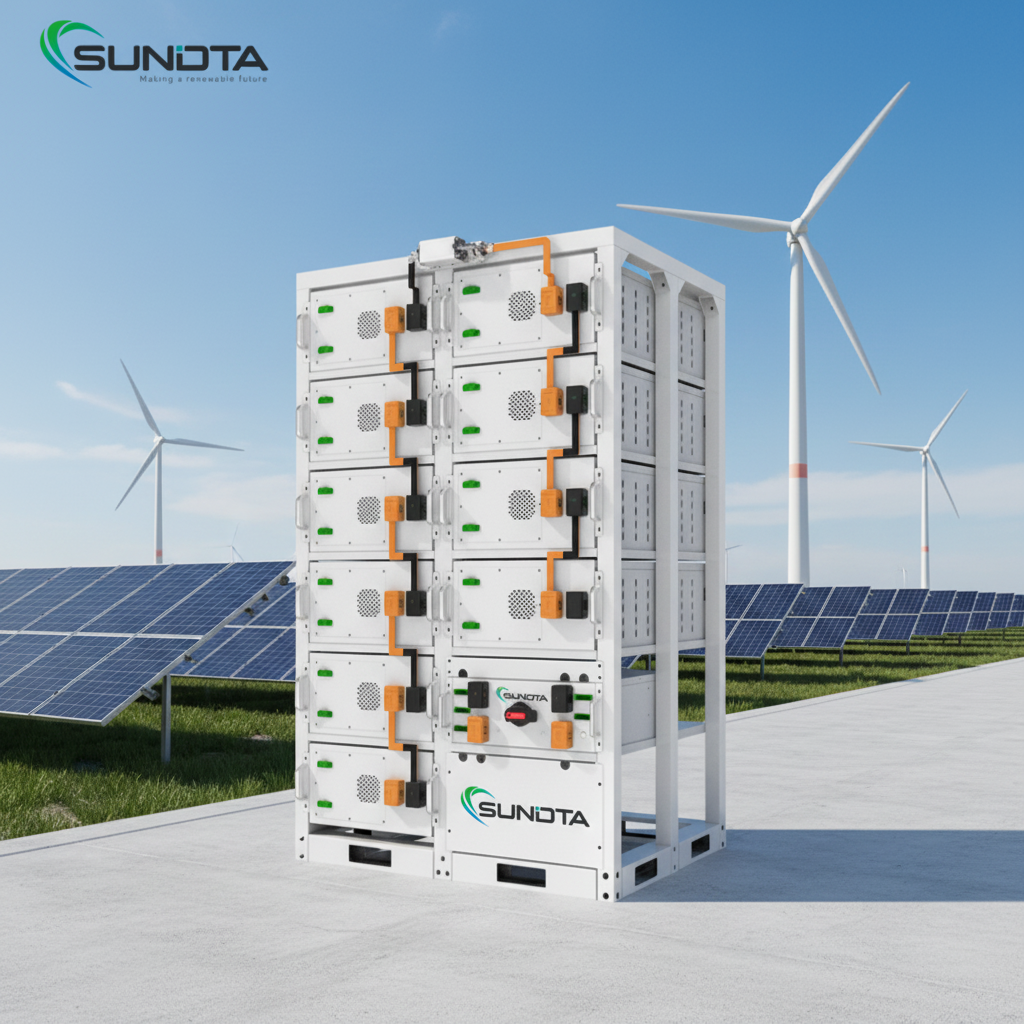 Solar Battery 51.2v 280ah 40kwh 50kwh 100kwh HV High Voltage LiFePO4 Lithium Battery for Commercial on Grid Energy Storage