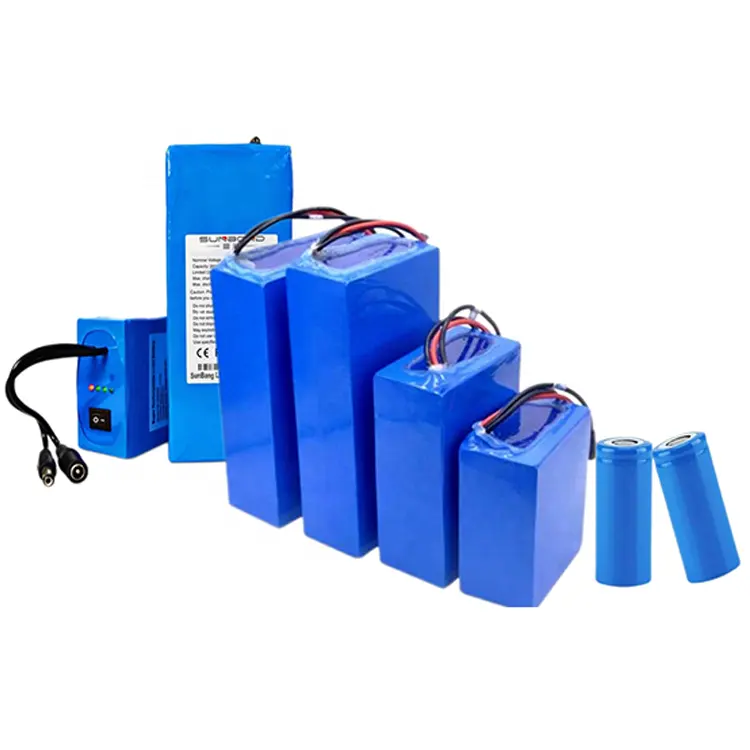 Rechargeable High Quality 24v 36v 48v 60v 72v 10ah 20ah 30ah 50ah Lithium Battery Pack Suitable for Scooter Ebike