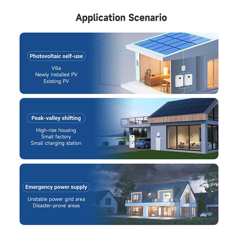 Most Popular Split Hybrid Grid Wheeled Home Storage 16kWh LiFePO4 Battery 51.2V 314Ah