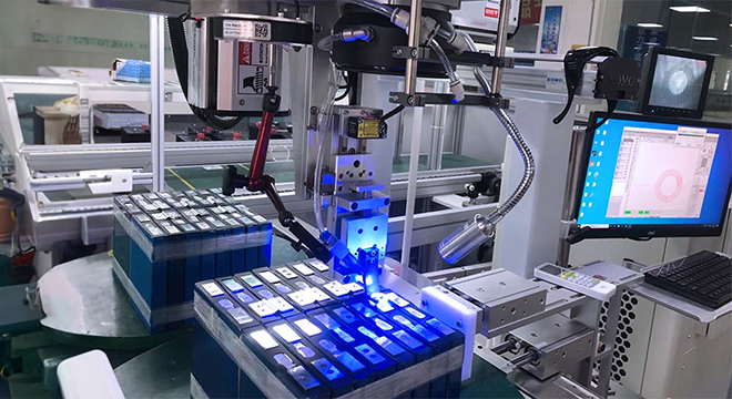 Laser Spot Welding Line Process