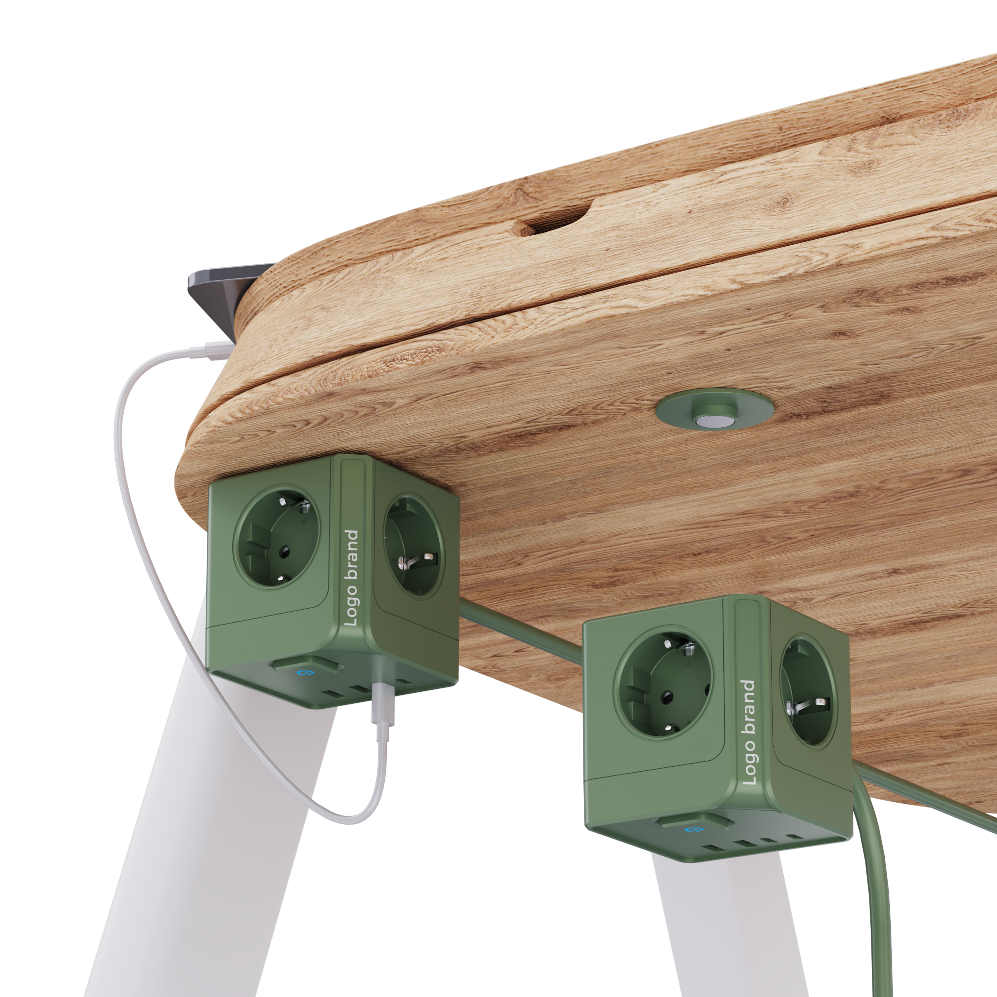 Customized Extensive Cube Power Socket New Design 16A Rated Current Smart Home With 2 USB-A And 2 TYPE-C EU Standard