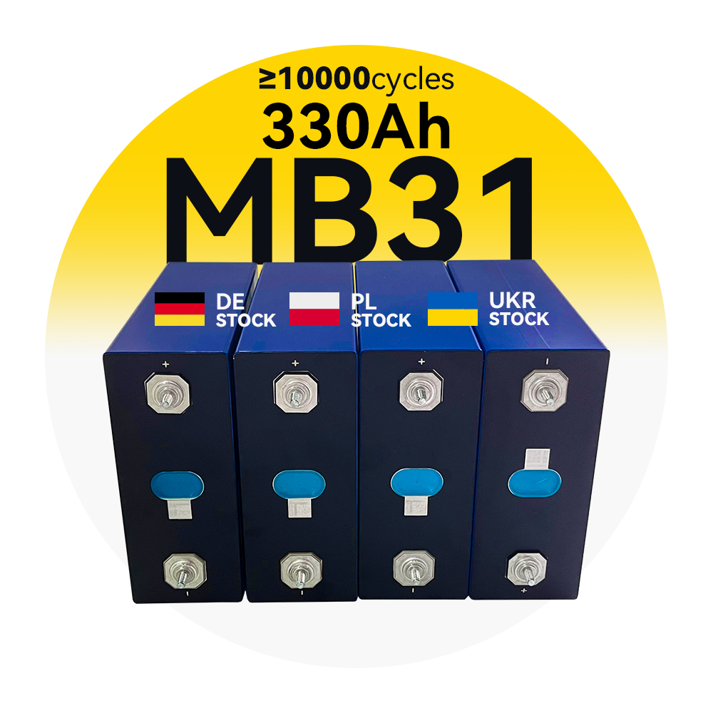 EU Stock Hot Sale Lithium Iron Phosphate Akku Battery Batterie Celle 3.2v Home Energy Storage Mb31 330ah Lifepo4 Battery Cell