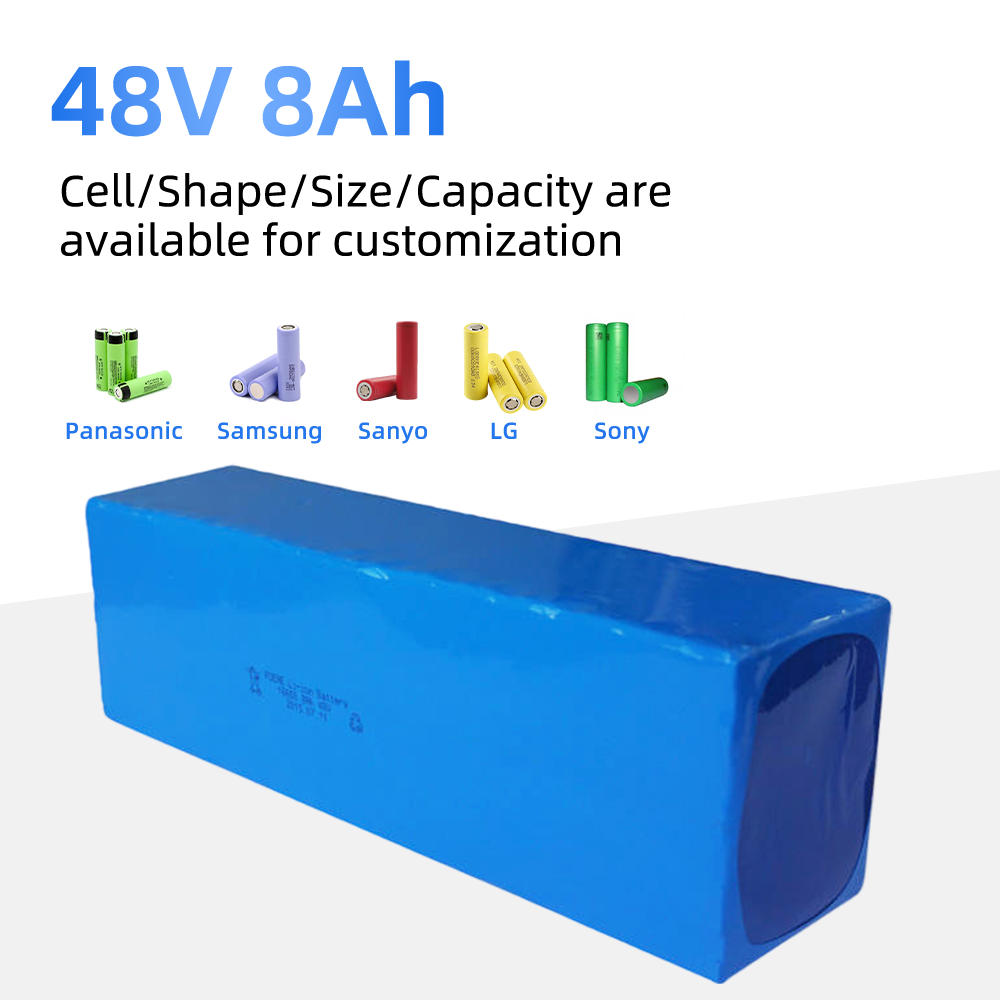 Factory Wholesale 48V 8Ah Cylindrical Lithium Ion Batteries 18650 Lithium Battery Cells