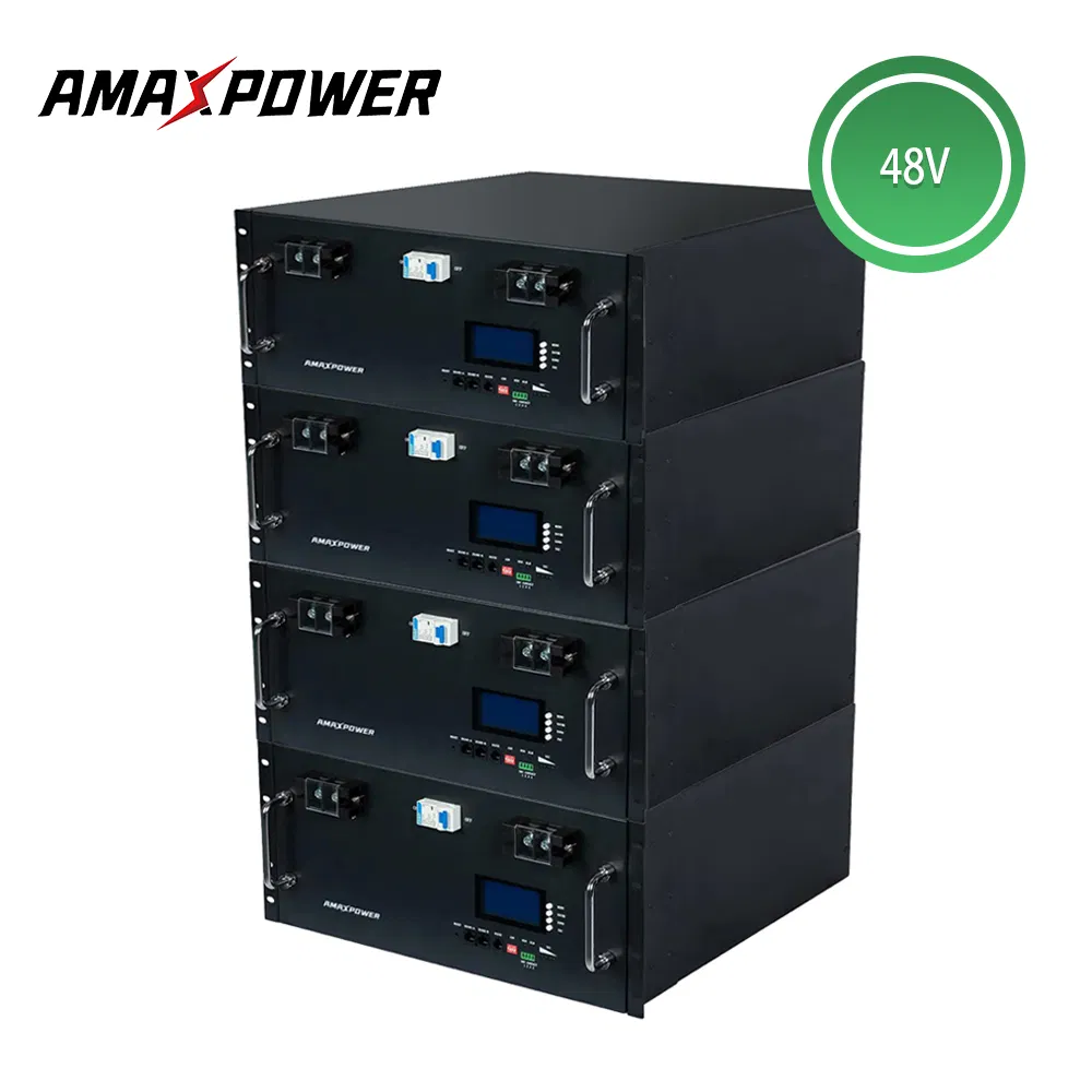 Advanced Technology 48V/51.2V 5/10kwh Rack-Mounted Using Lithium Ion Pack LiFePO4 Battery for Smart Solar Energy Storage and Back-up Power Management