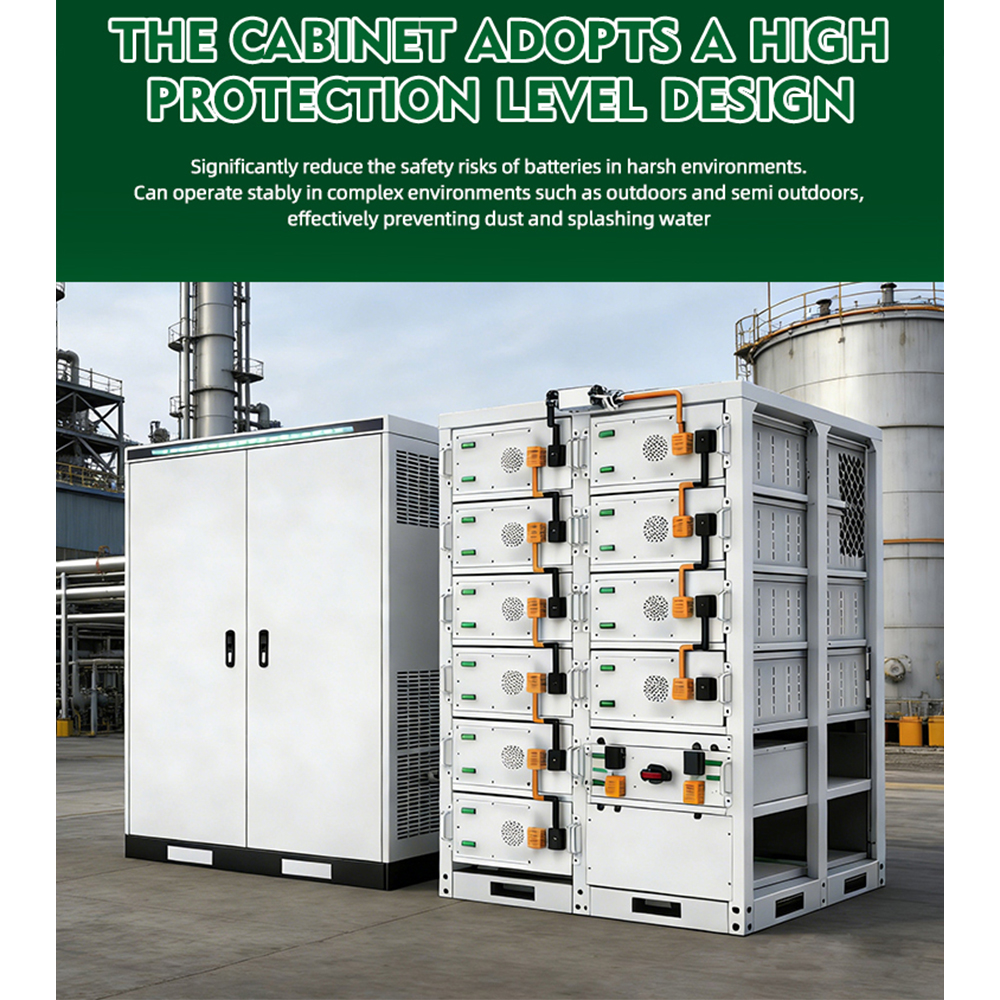 233KWH 50kW Commercial Industrial Energy Storage System Solar LiFePO4 Battery with Air Cooling off Grid on Grid
