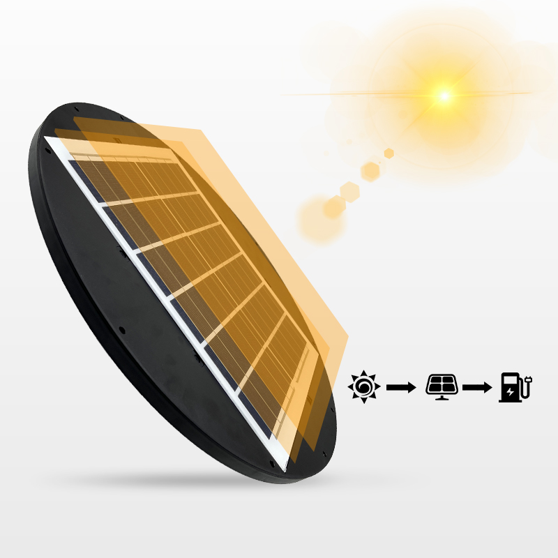 Factory Direct Sales Round UFO 500W 1000W ABS Plastic Integrated All In One Outdoor Solar Street Lights