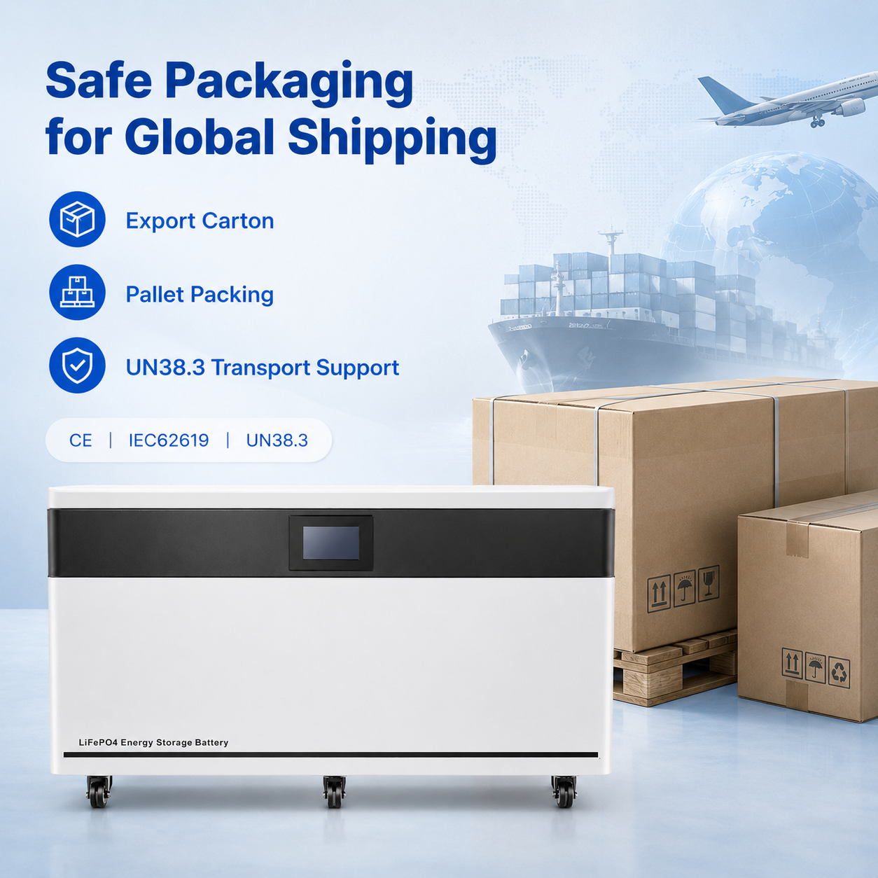 40kWh 800Ah LiFePO4 Solar Battery For Battery Wholesalers Bulk Supply Residential ESS