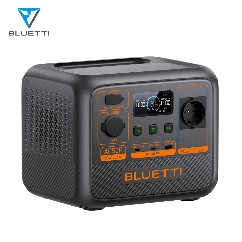 Bluetti Portable Solar Generator AC50P Ac Power Bank Mobile Lithium Battery Spare 600W 700W Power Station