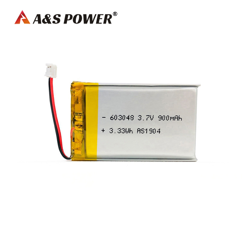 Factory Supplier 3.7v 7.4V Lipo Batteries 603048 900mAh Lithium Polymer Battery for Electric Toys