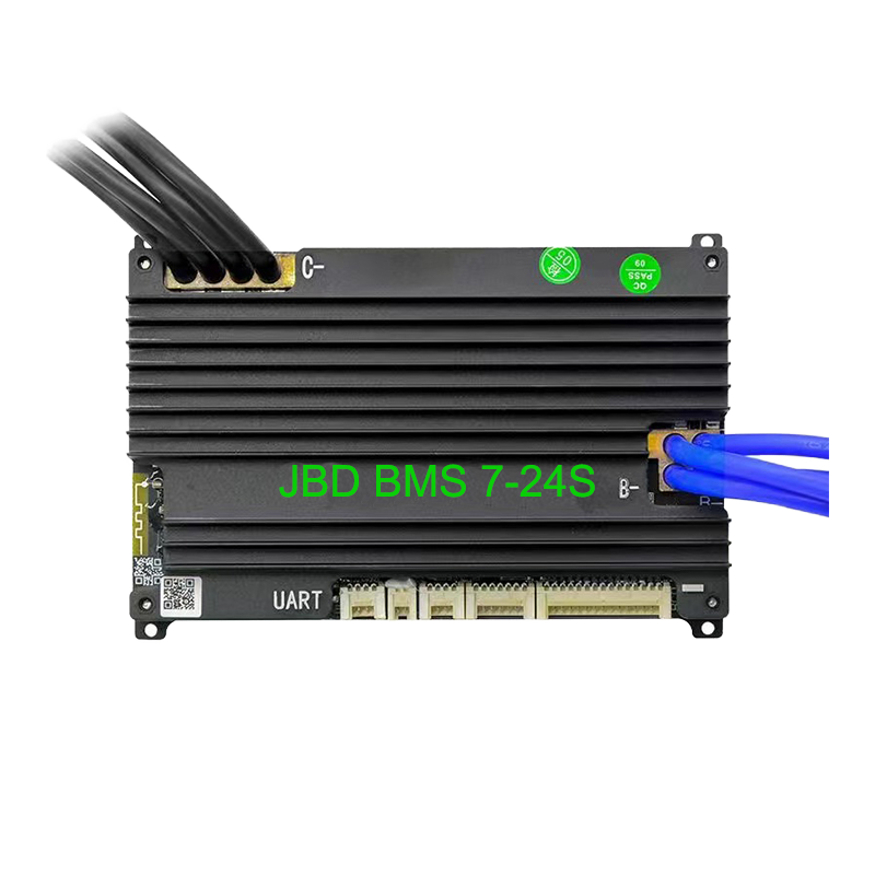 JiaBaiDa E Bike Smart Battery Management System for BMS 7S-24S with Build-in for Bluetooth 3.2V LFP 3.7V NMC UART Heating PCBA