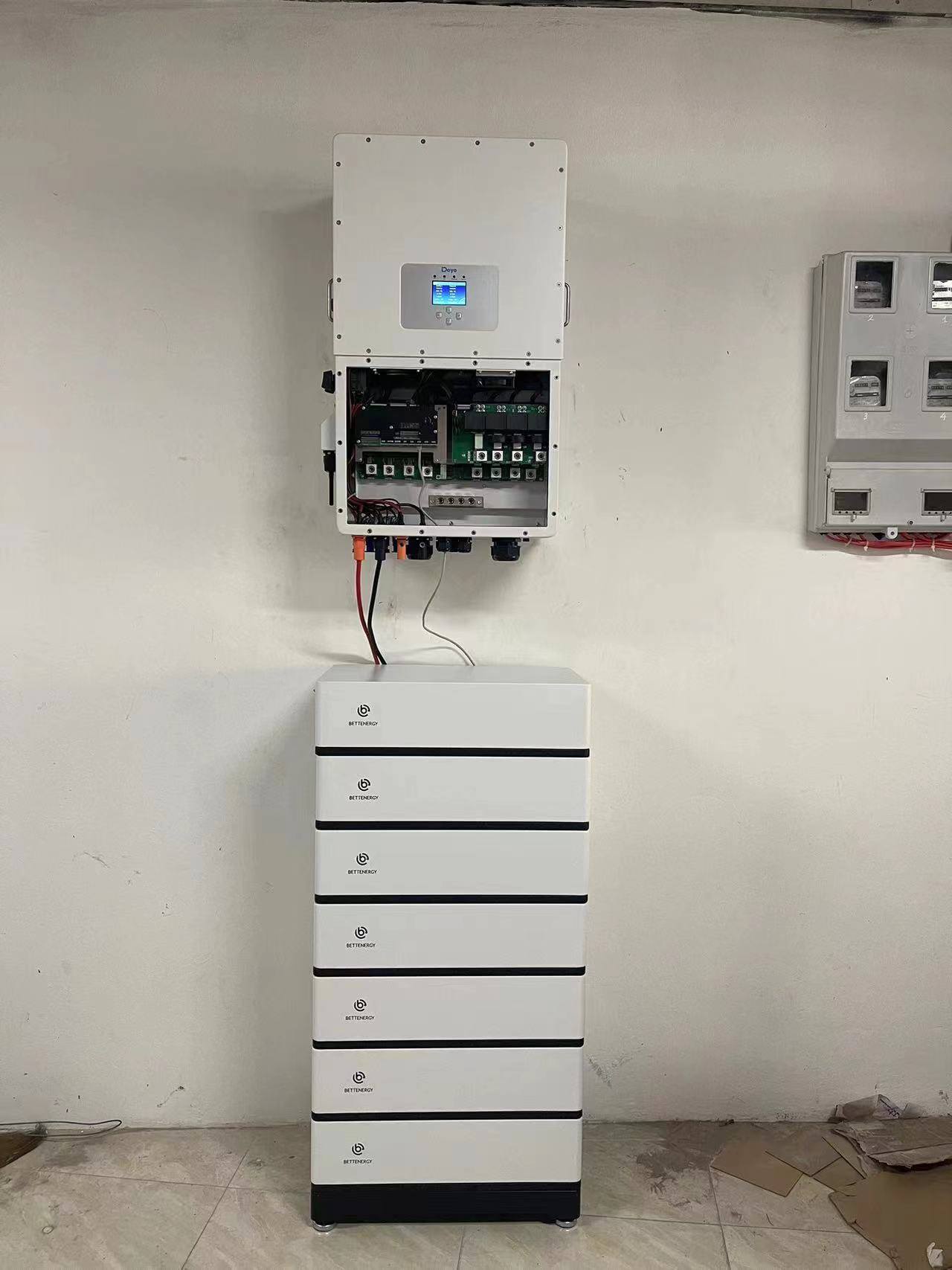 Energy Storage Lithium Battery 20KWH 50KWH 100KWH High Voltage Stacked Batteries Energy Storage System for Home