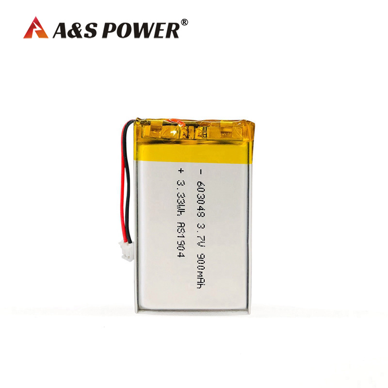 Factory Supplier 3.7v 7.4V Lipo Batteries 603048 900mAh Lithium Polymer Battery for Electric Toys
