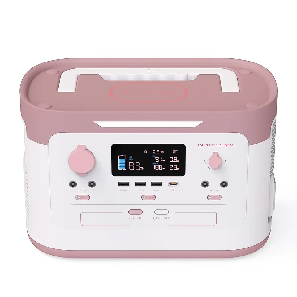Fast Charging 220V Wireless Emergency Portable Power Station Camping 600W 800W 1000W Portable Outdoor Power Stations