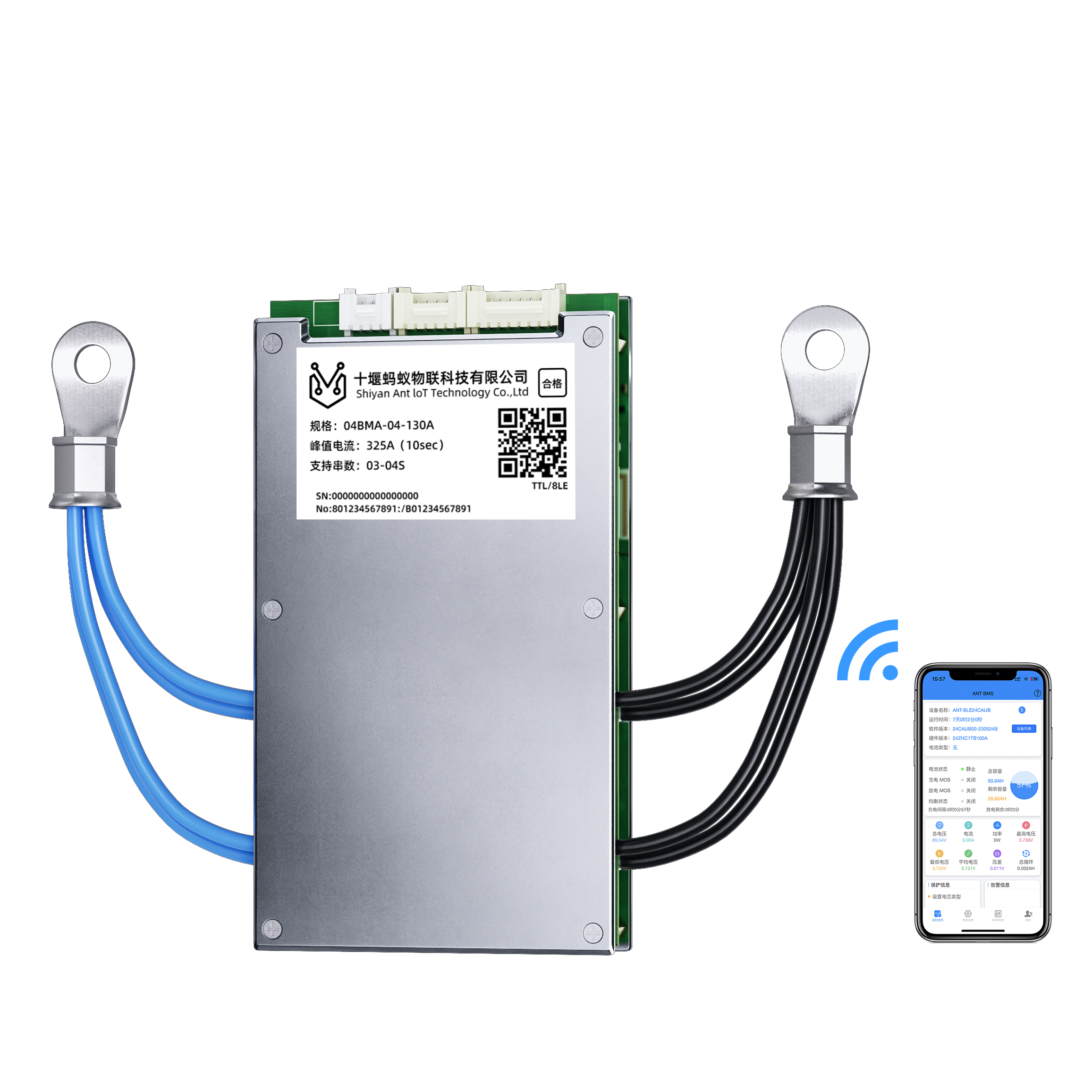 ANT BMS Smart Battery Management System 4S 12V 60A-400A PCB Board Inverter with for App for LiFePO4/Li-ion/LiPo Batteries