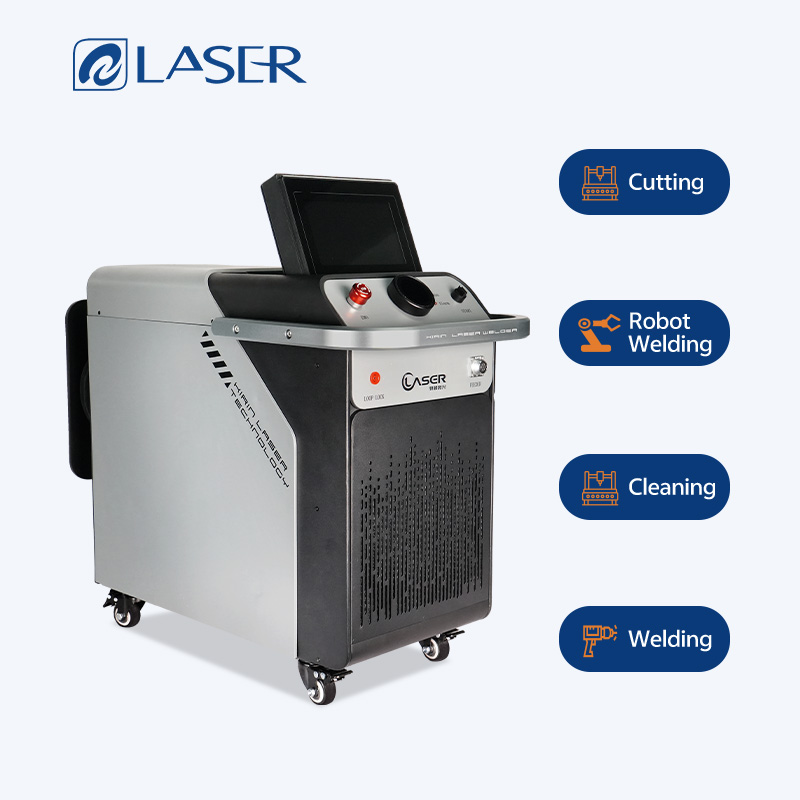 Industrial Air Cooled 1500w Handheld Fiber Mini Laser Welder 3 in 1 Portable for Battery Welding