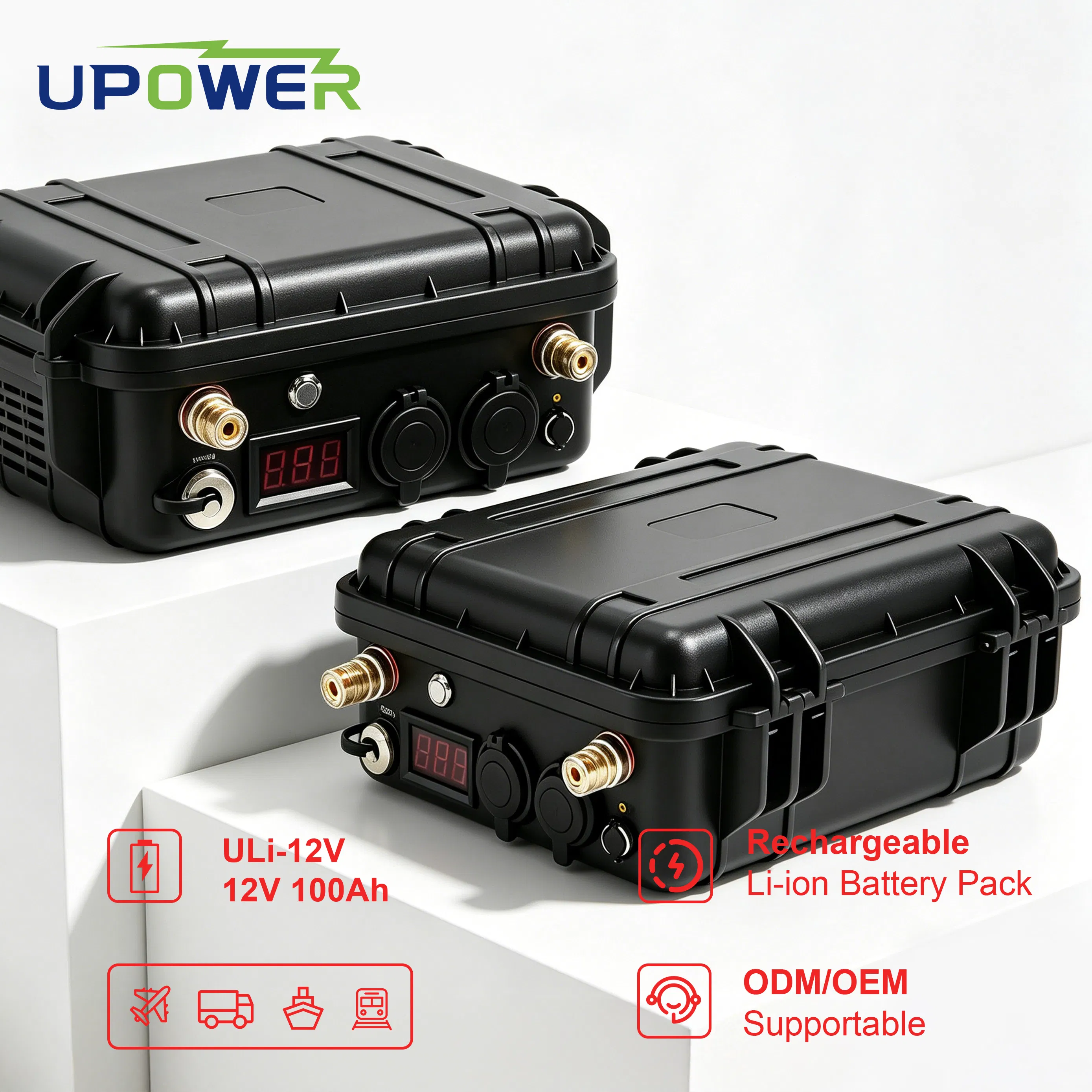 Uli 12V 150ah Solar Battery LiFePO4 Lithium Deep Cycle Pack for Rvs Marine Boat Storage and off-Grid Power Solutions