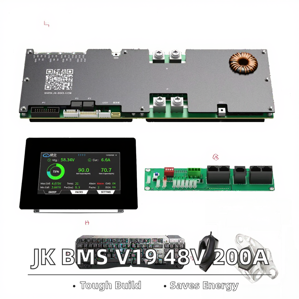 JK-PB1A16S20P JK BMS V19 PCBA Lithium Battery Lifepo4 TPO BMS with 16S 48V 200A Battery Management System JIKONG JK BMS 48V