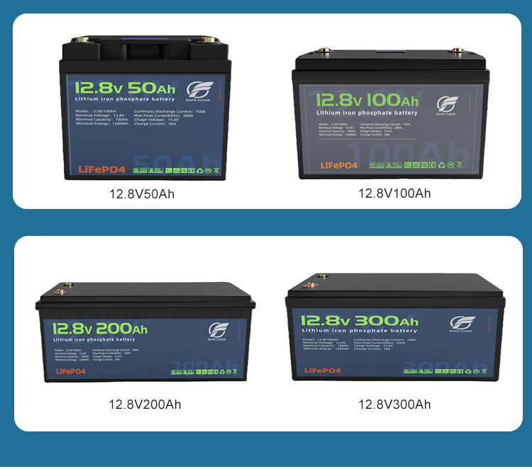 Lifepo4 12v 24v 300ah 50ah 100ah 200ah 400ah 500ah 600ah Battery Pack with 5 Years Warranty for RV Solar 12 Volt Lithium 300ah