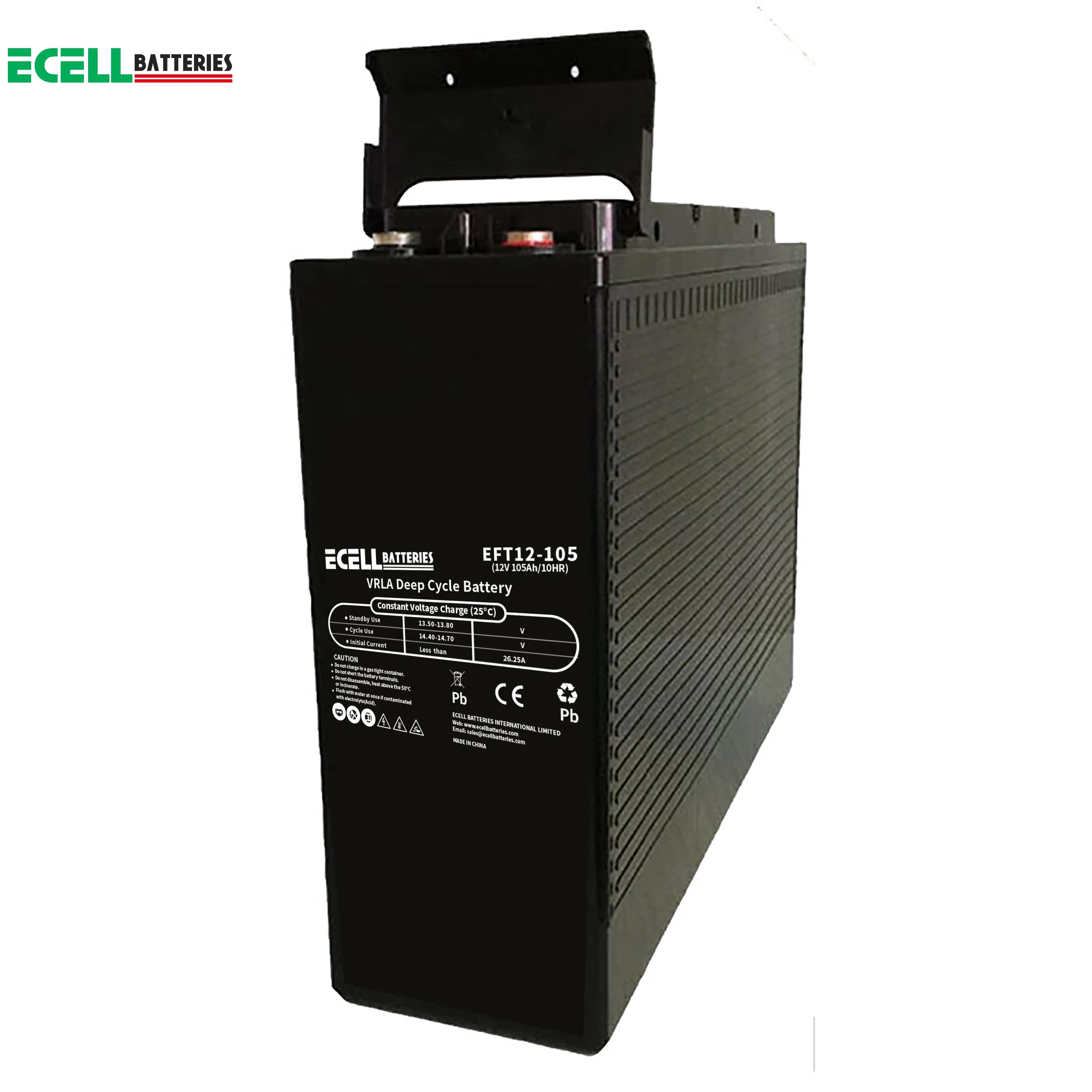Reliable 12V 80ah Lead-Acid Front Terminal Battery Built for Mission-Critical Telecommunications Infrastructure