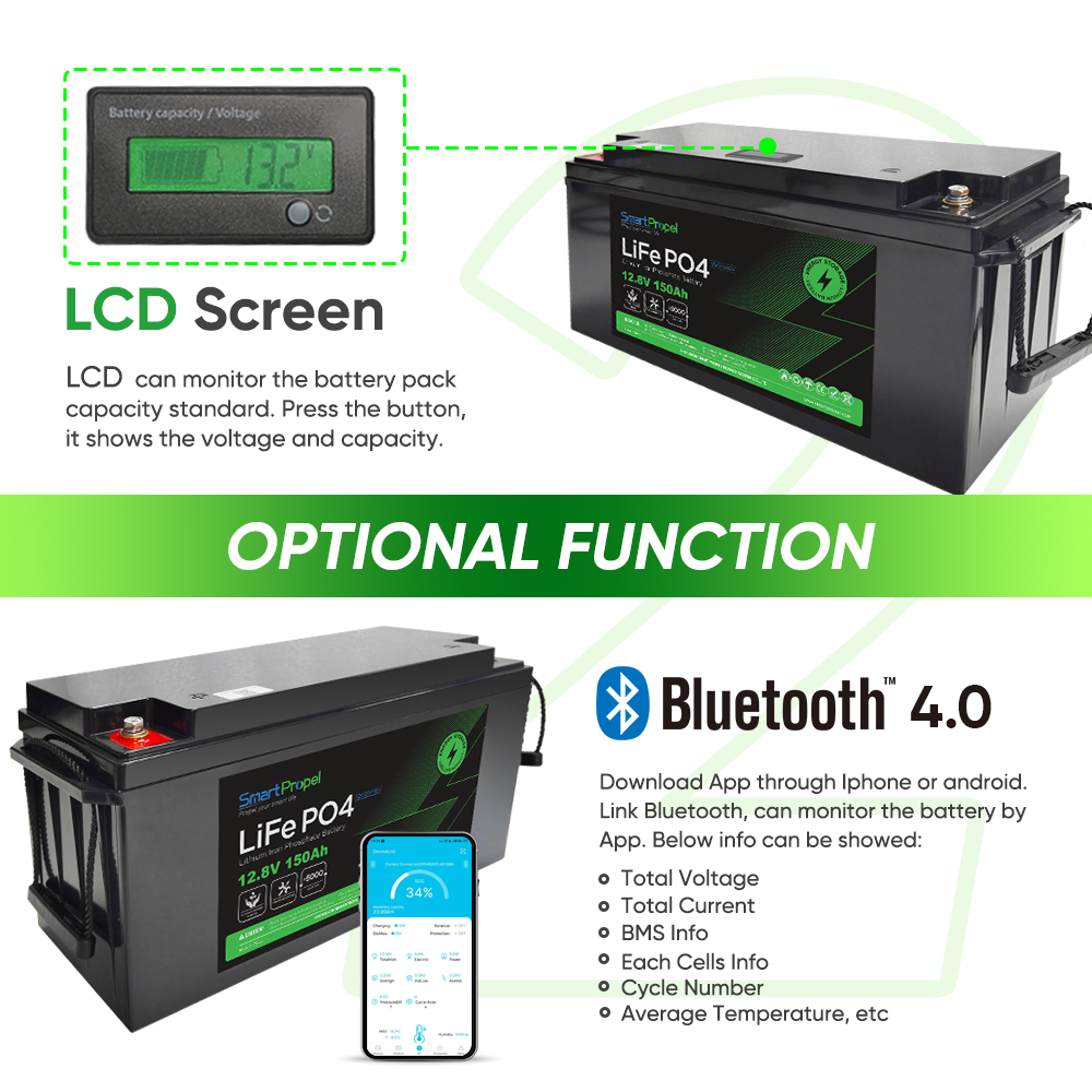 Lithium Battery 12v 150ah Lifepo4 Batteries Pack 12.8v 100ah 150ah 200ah Lithium Ion Battery Pack 12v for Rv Marine Boat