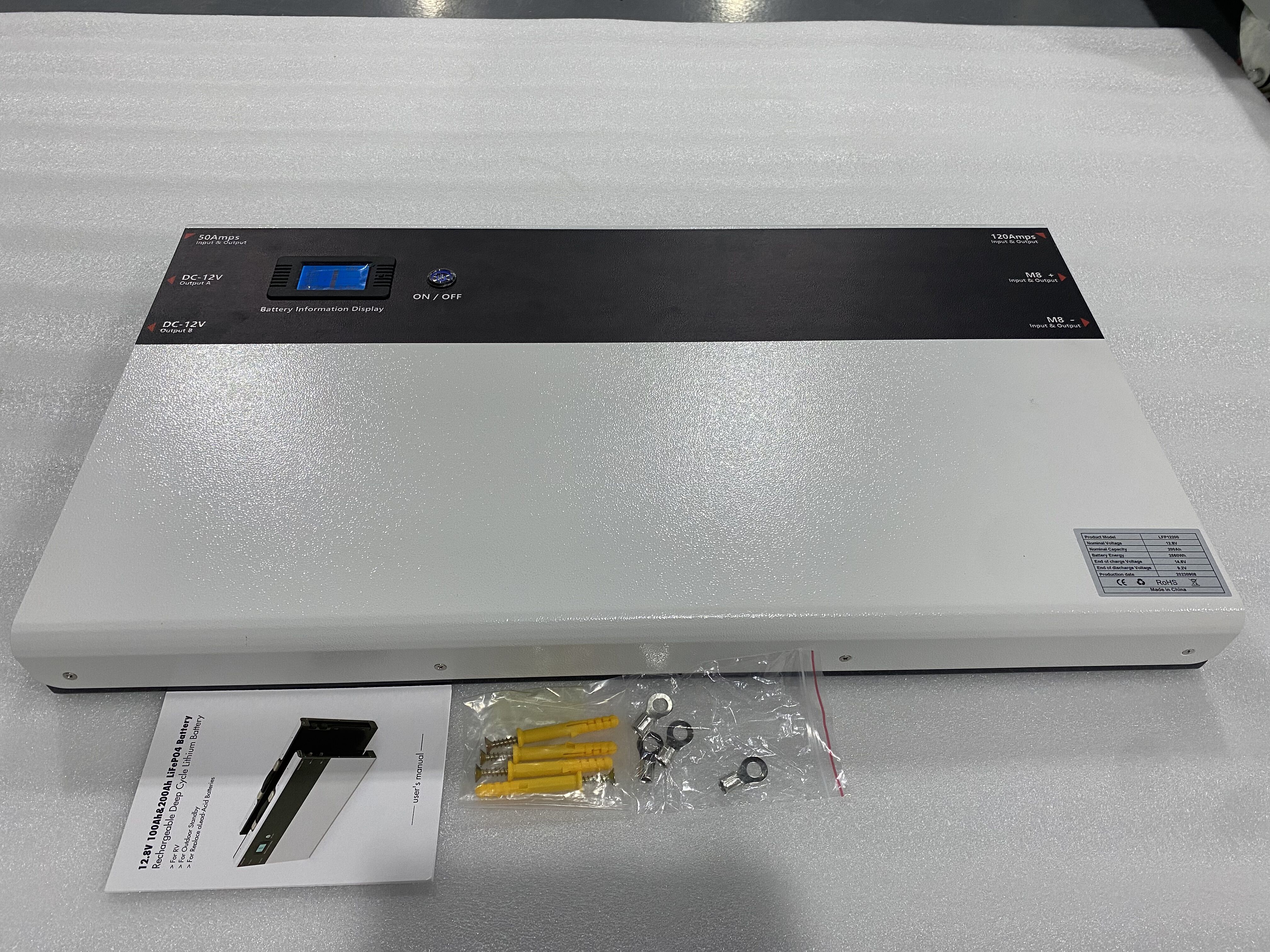 OEM 6000 Cycles Slimline Lithium Battery 12v 100ah 150ah 200ah Solar Battery Storage Units for Rv Camper Motorhome