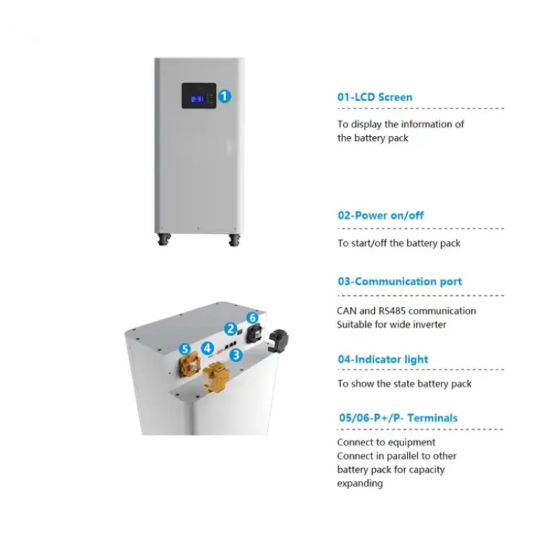 Factory 15kwh Lithium Battery51.2V 300Ah LiFePO4 Battery Mobile &amp; Floor-Standing Energy Storage High-Capacity Power Backup