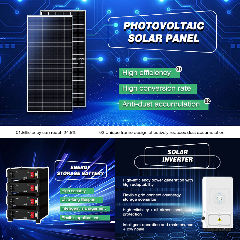 Off Grid Solar Kit System All in One With Battery for Home 10KW 15KW 20KW 25KW 30KW With AC 240V