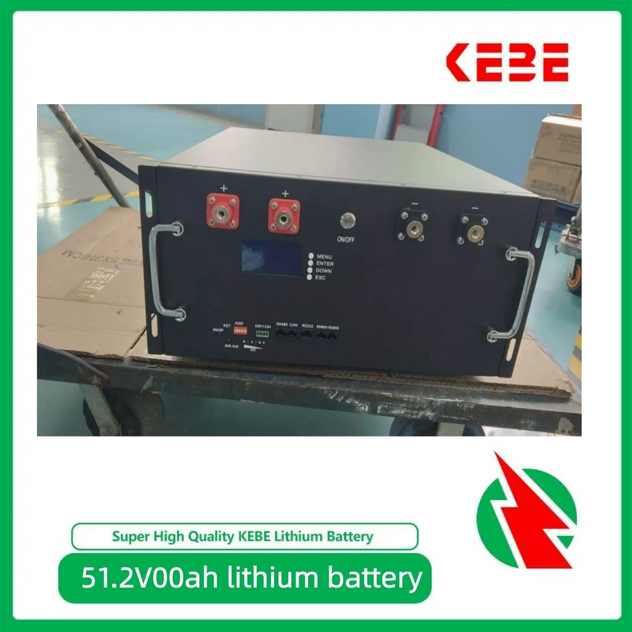 Advanced 51.2V100ah 5kwh Rack-Mounted Lithium Ion Battery Pack Using LiFePO4 Technology for Smart Solar Energy Storage and Back-up Power Management Battery