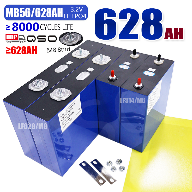QSO Eu Stock MB56 Lifepo4 628Ah MB 56 628 560 Ah 3.2V 1175ah Prismat Lfp 660Ah 560Ah Evemb56 MB56 628Ah Lithium Ion Battery Cell