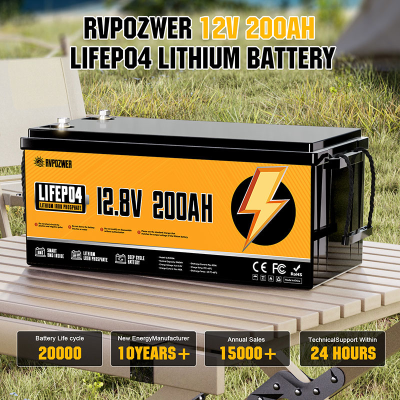 LiFePo4 Battery Pack 12V 24V 48V 100Ah 200Ah 300Ah 6000 Cycles Lithium Iron Batteries Built-in BMS RV Boat Home Use