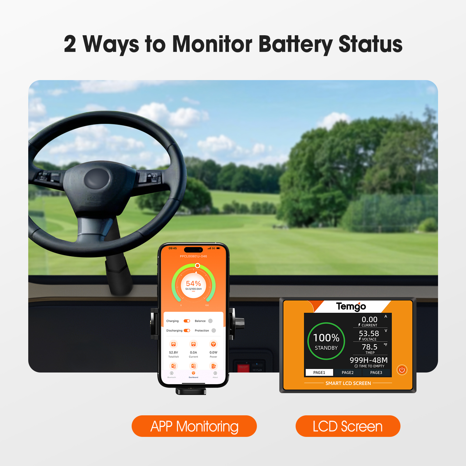 Bluetooth 48V 51.2V 100Ah LiFePO4 Battery Golf Cart Lithium Battery with 200A BMS 72AH 100AH 320Ah Golf Cart Lithium Battery