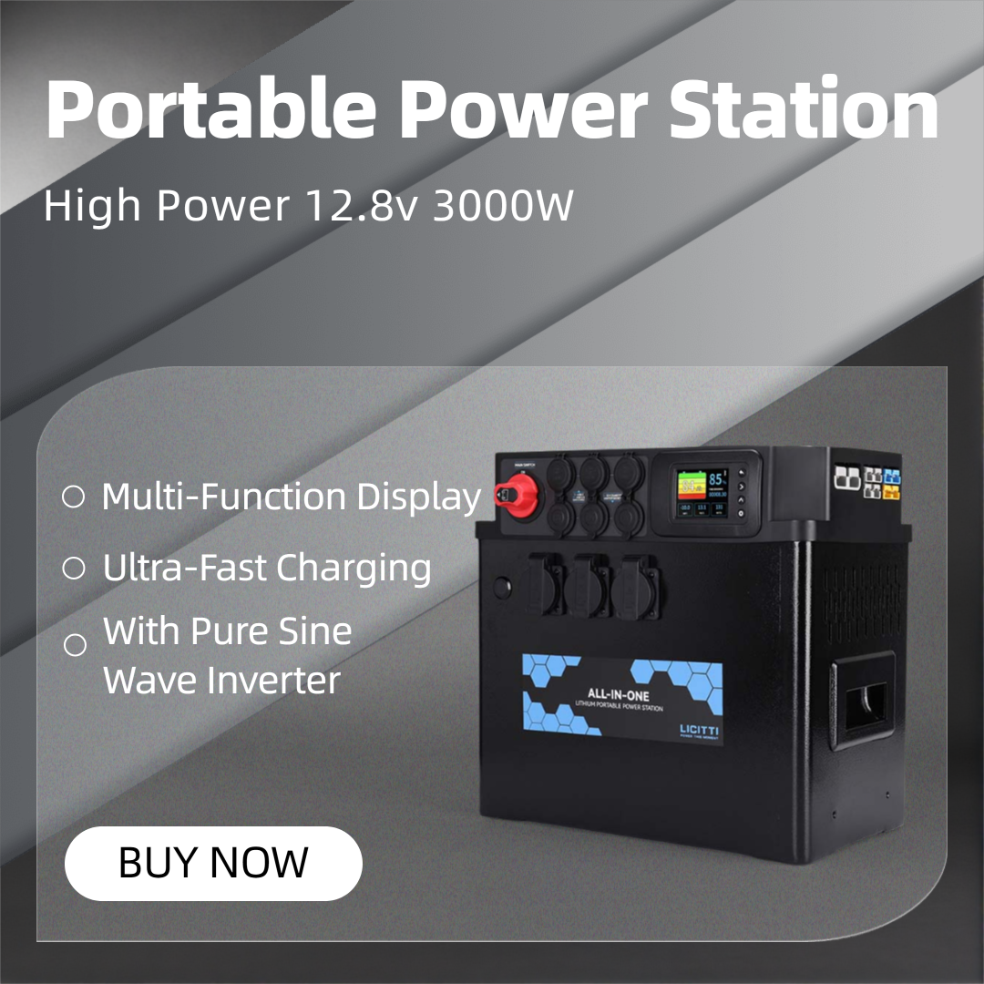 OEM Lithium Ion Battery Pack Solar 3000W Portable Power Station 100AH 200AH 300AH Lifepo4 High Efficiency Long Emergency Power