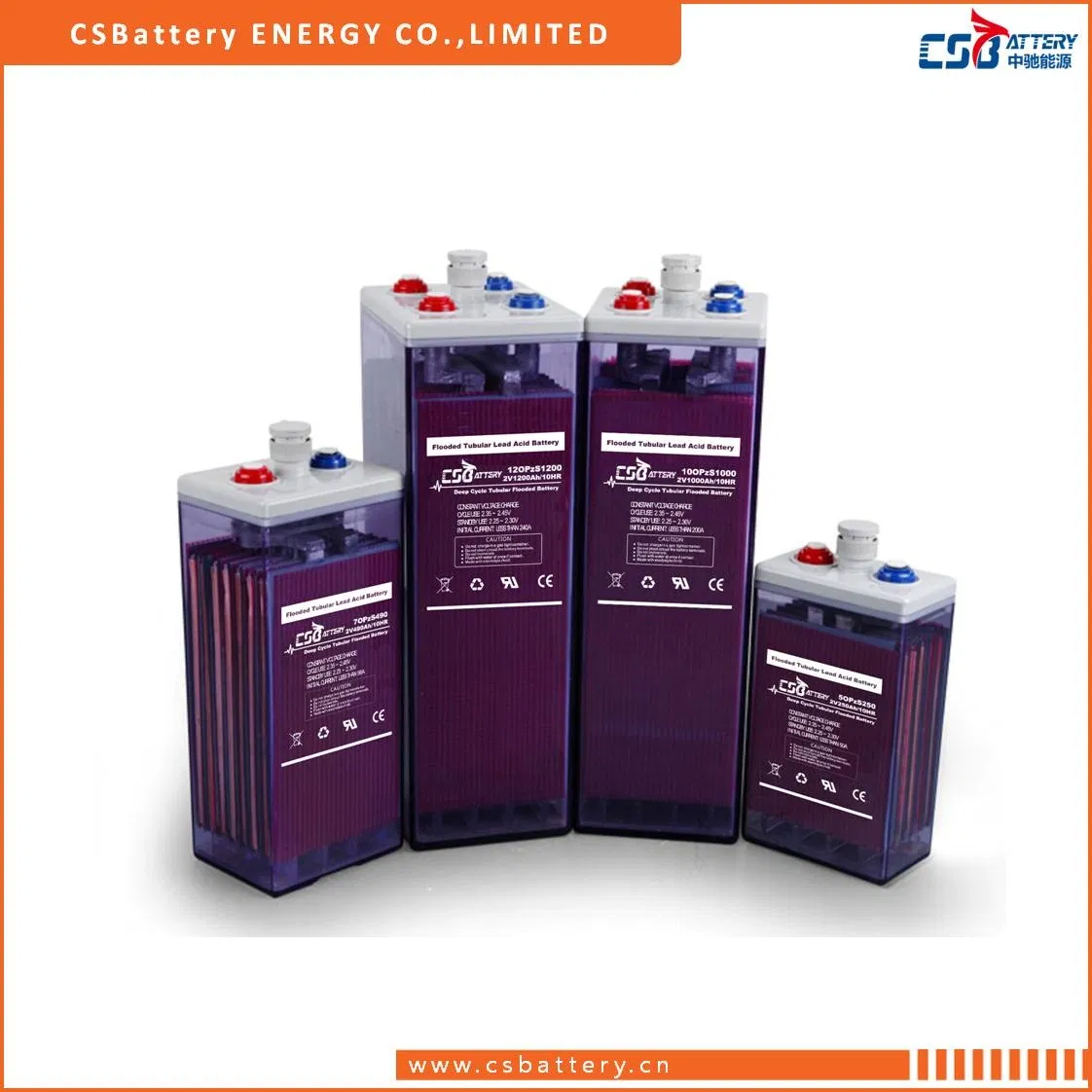 Csbattery 2V350ah Sealed Storage Opzs Flooded Lead Acid Battery for Inverter/Solar //Telecommunication/Boo