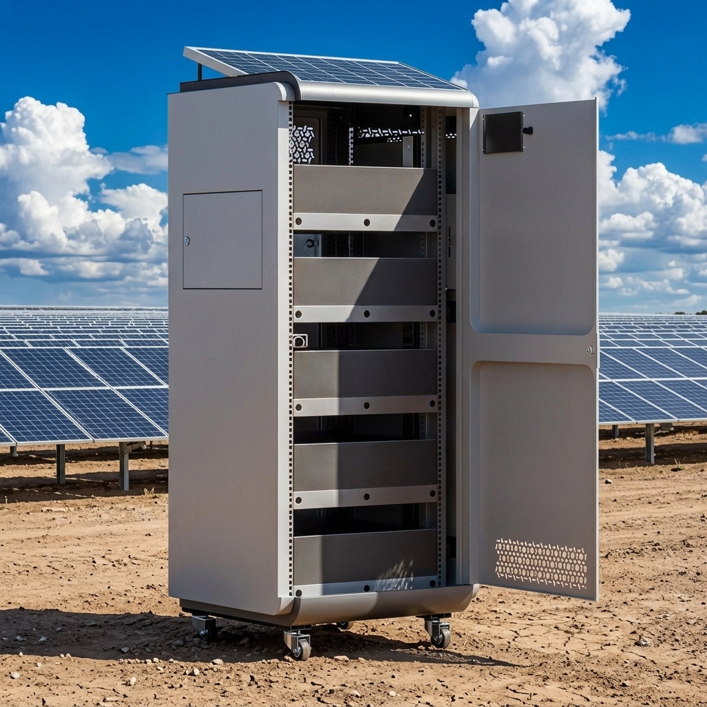 IP65 Customized Waterproof 42u Lithium 48v 100ah Rack Outdoor New Power Solar Panel Battery Cabinet