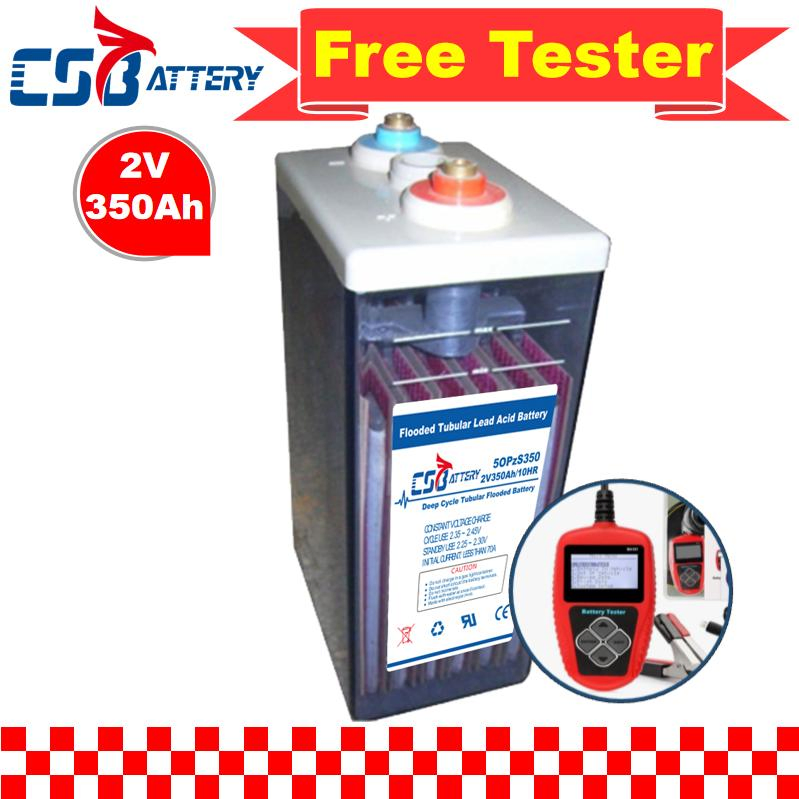 Csbattery 2V350ah Sealed Storage Opzs Flooded Lead Acid Battery for Inverter/Solar //Telecommunication/Boo