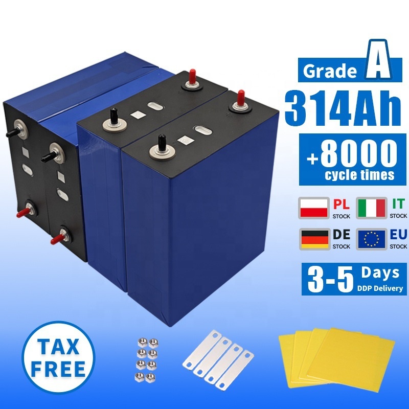 E V E MB31 Cornex Grade A+ Prismatic 314Ah LFP Cell 3.2V Rechargeable Lifepo4 Battery for 48V 15kWh Solar ESS, RV Power System