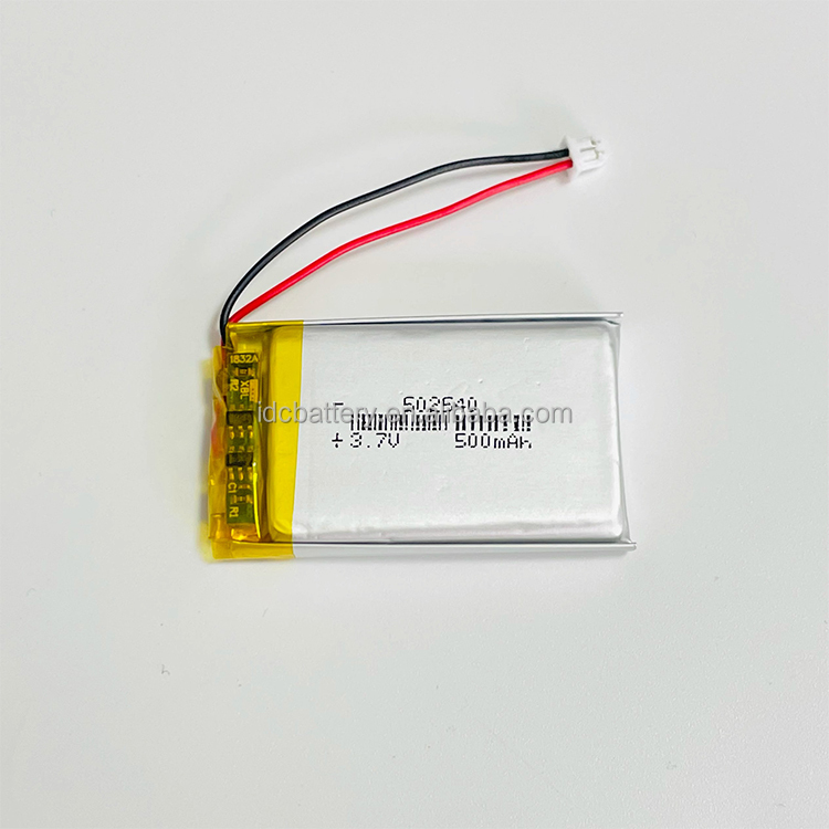3.7v 500mah Li Ion Polymer Battery