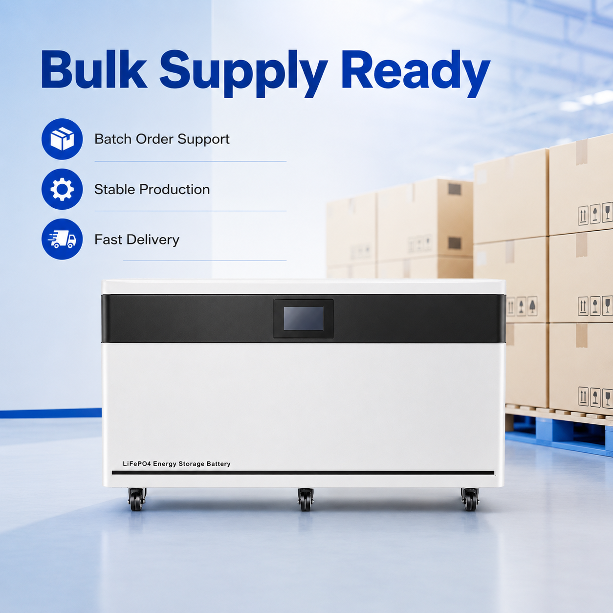 40kWh 800Ah LiFePO4 Solar Battery For Battery Wholesalers Bulk Supply Residential ESS