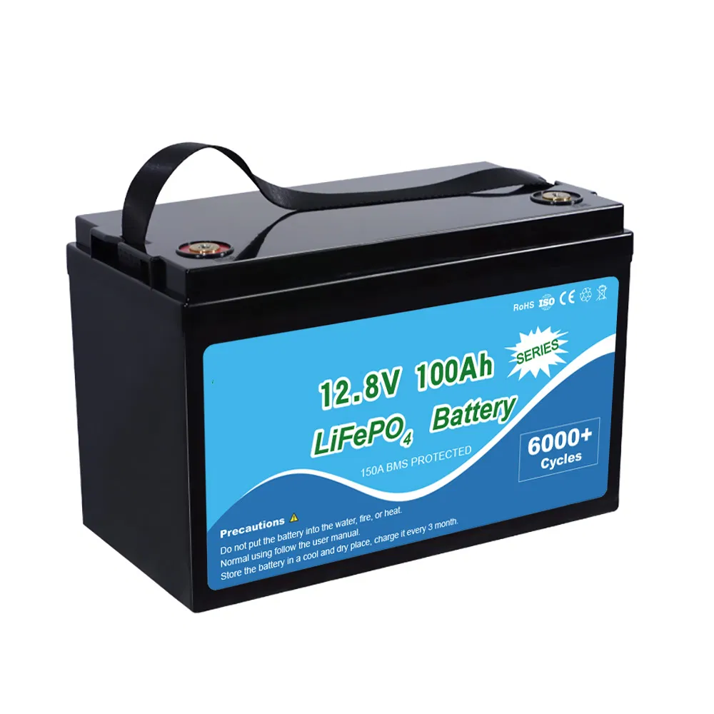 Rechargeable Solar Battery Storage for RV Marine 12V-100ah LiFePO4 Lithium Ion Battery