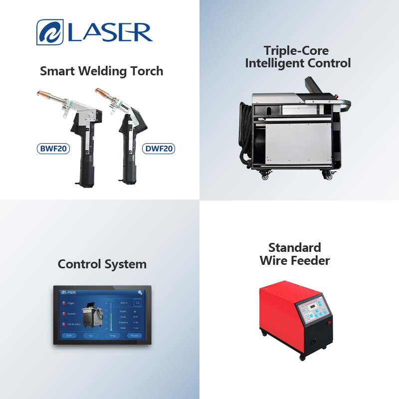 1.6kw Energy Storage Welding Air Cooled Portable Handheld Battery Laser Welding Machine 5 in 1 for Lithium Battery Pack