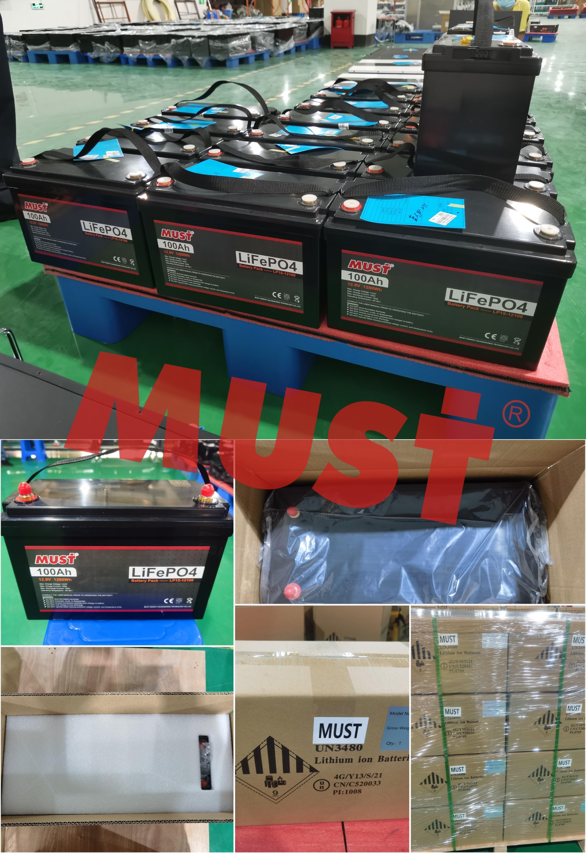 MUST STOCK 48v 24v 12v 100ah 200ah 300ah Lifepo4 Battery 5kw Solar 200ah Lithium Ion Battery Pack Home for Energy Storage System