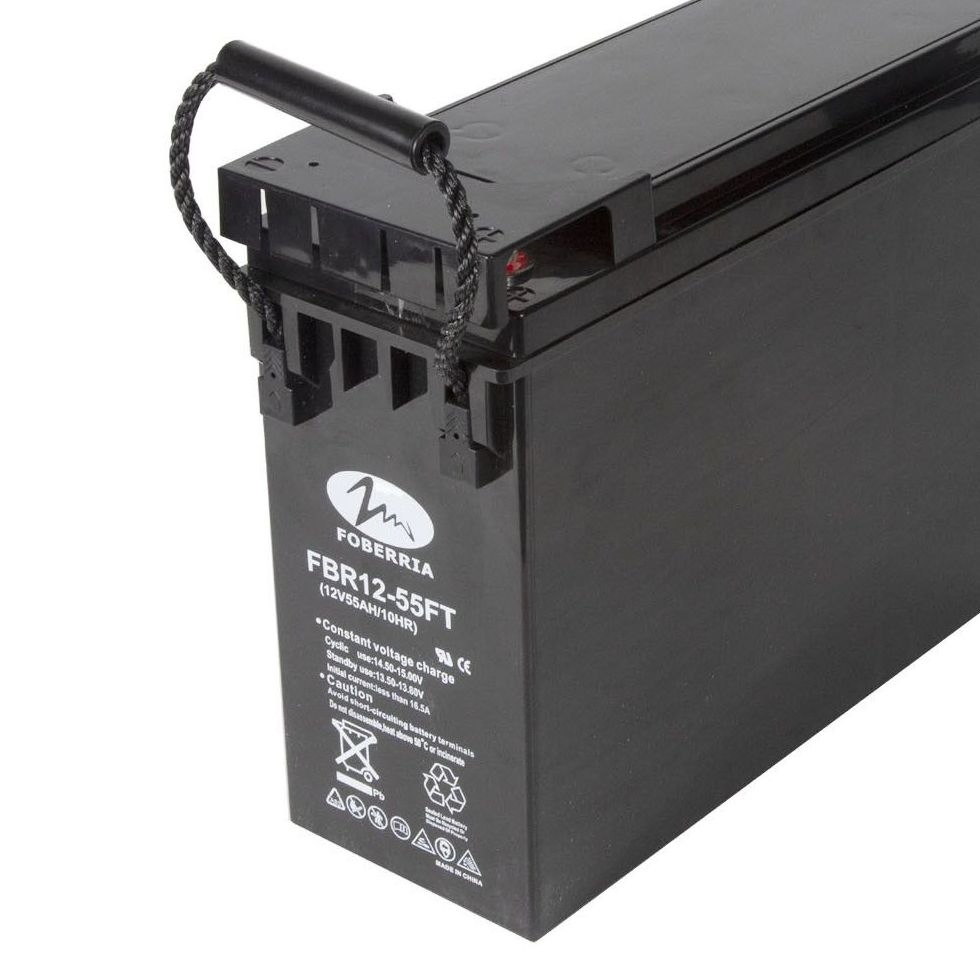 Factory 12V 55ah Front Terminal VRLA AGM Battery for Telecommunication System