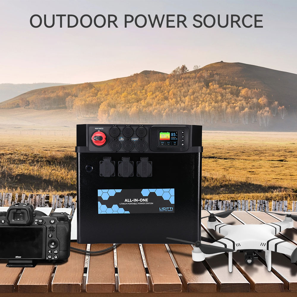OEM Lithium Ion Battery Pack Solar 3000W Portable Power Station 100AH 200AH 300AH Lifepo4 High Efficiency Long Emergency Power