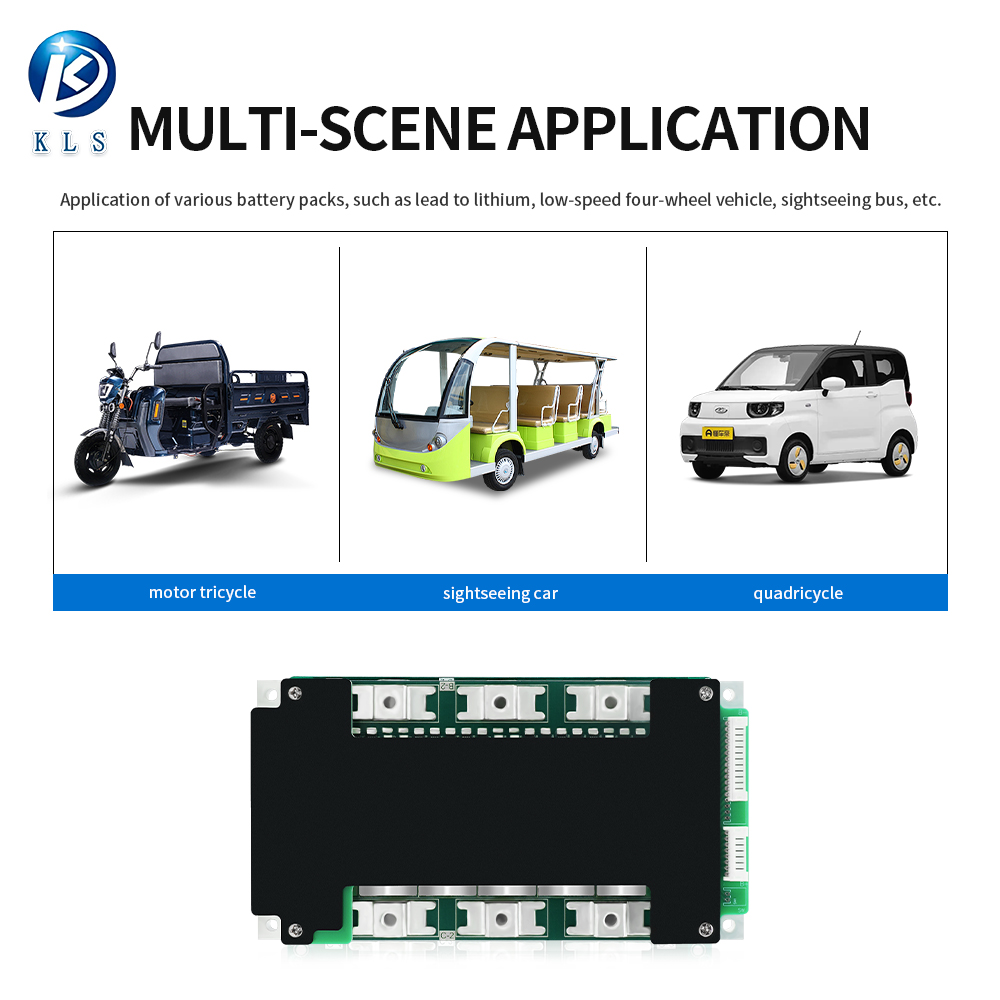 KLS OEM/KLS-162 Lifepo4 BMS Battery Management System 20S 200A Multi-string Compatible ISO9001 Certified for Low Speed Electric