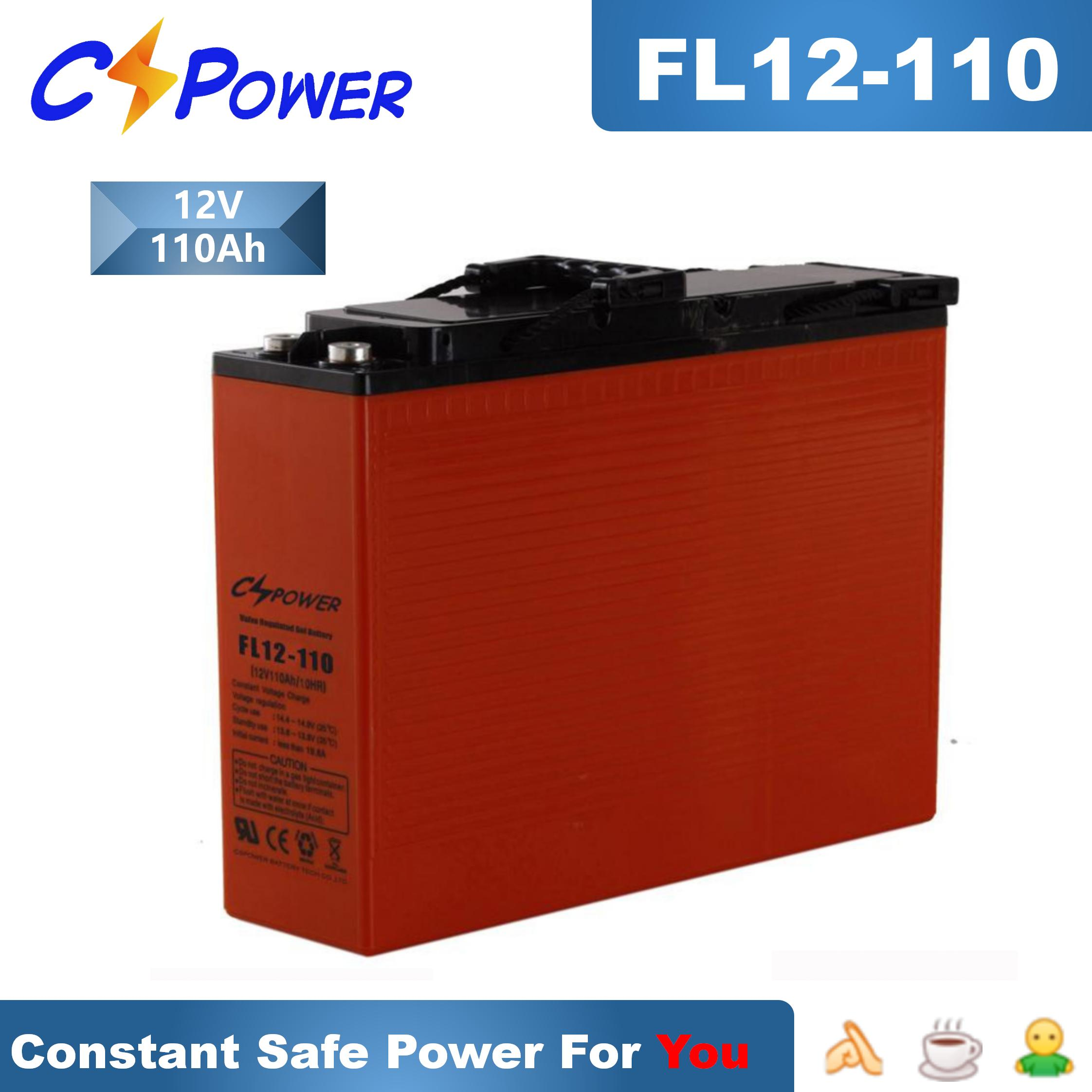 China Cspower Front Terminal Telecommunication UPS Battery Solar Gel Battery 125ah