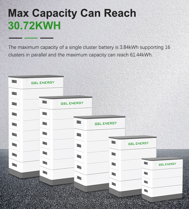 GSL ENERGY Factory Price 20kWh 384V High Voltage Stackable LiFePO4 Battery Bulk Supplier for B2B Home Solar Energy Power Sets
