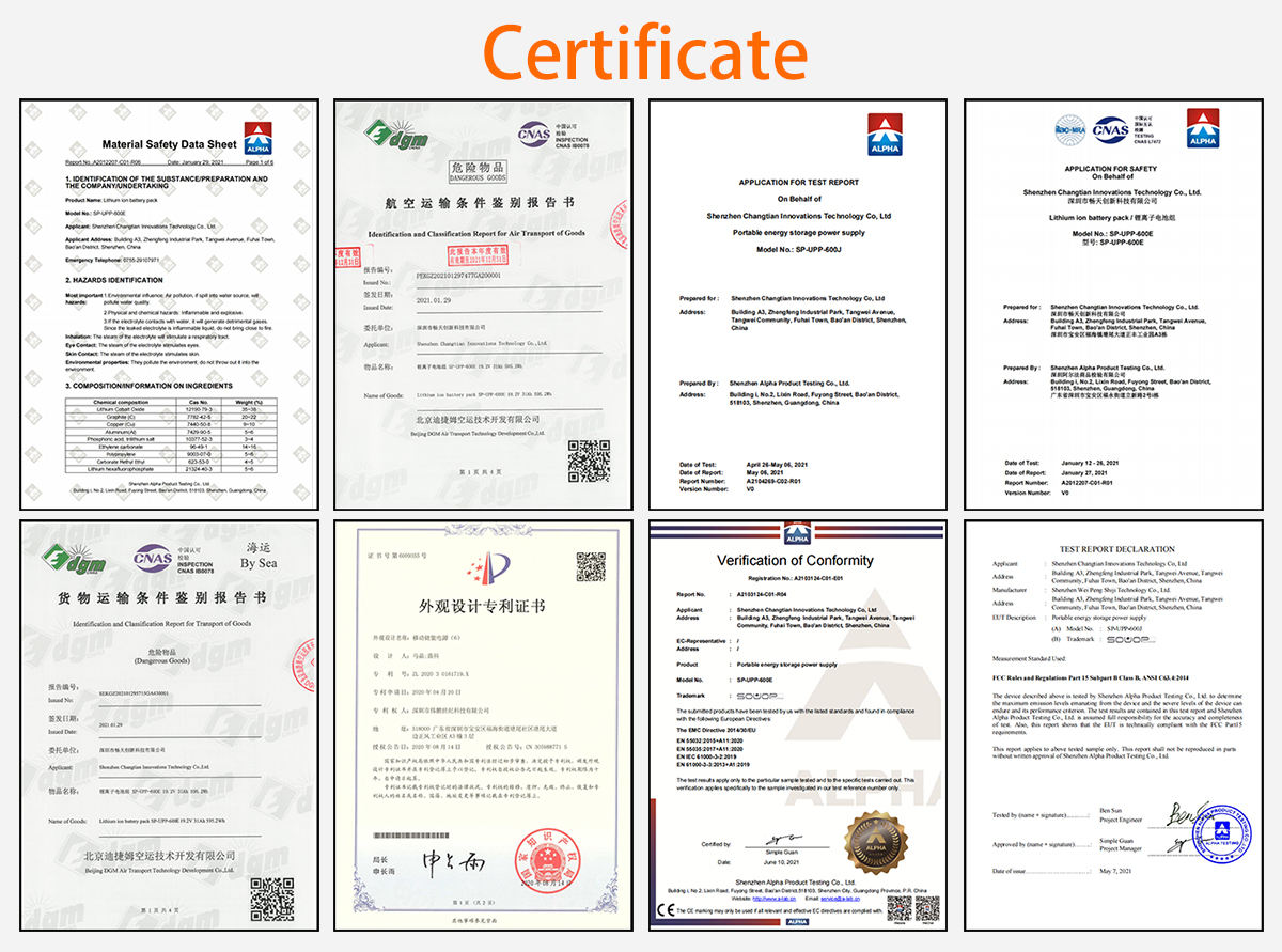 Certifications