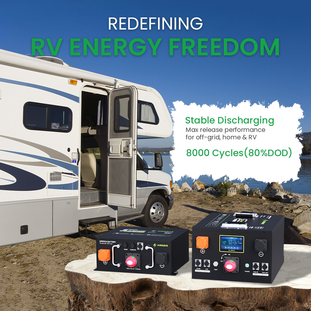 High Quality Lithium Battery 12v 24v 48v 100ah 200ah 230ah 320ah BMS LifePO4 RV Camping Battery Eco-friendly