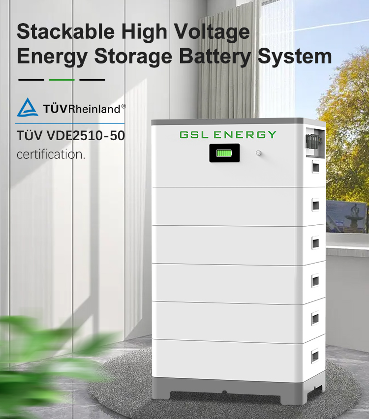GSL ENERGY High Voltage LiFePO4 Battery 19kwh 23kwh 26kwh Home Energy Storage System with Tier 1 Cells Storage Project Systems