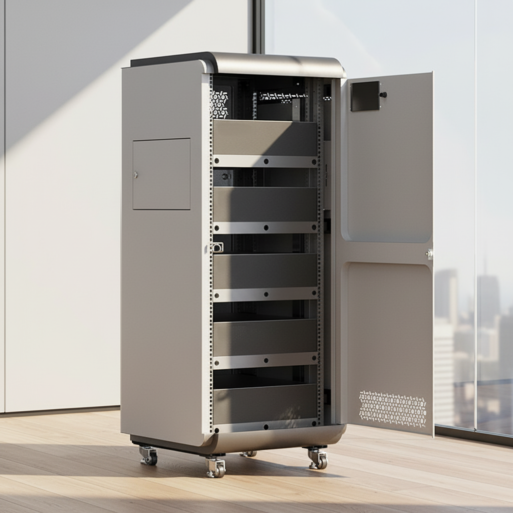 IP65 Customized Waterproof 42u Lithium 48v 100ah Rack Outdoor New Power Solar Panel Battery Cabinet